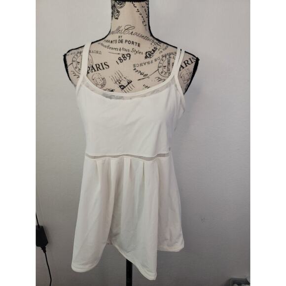 Adidas Stella McCartney Babydoll Tank Top Womens Sz Large Strappy Performane - Picture 2 of 12